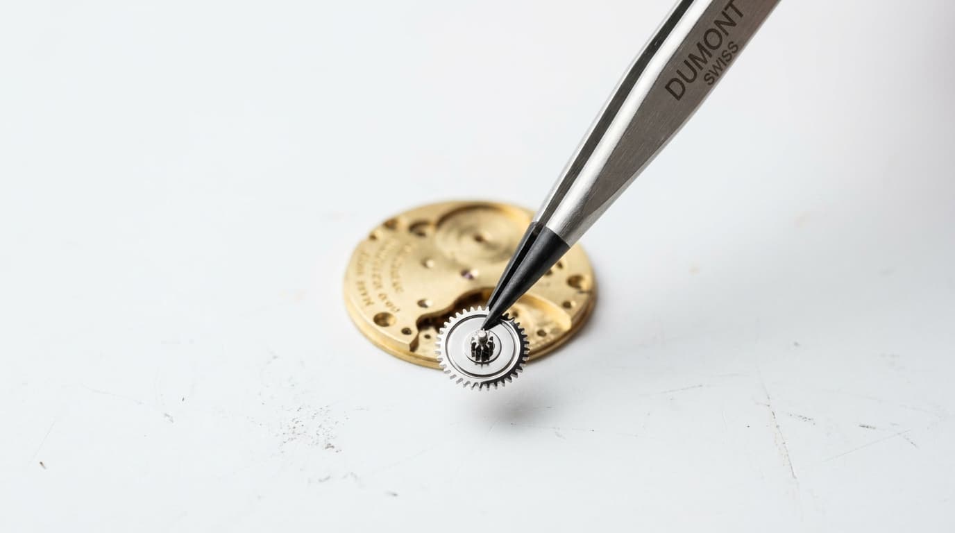 Precision watchmaking caliber component study