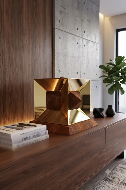 Patinated bronze